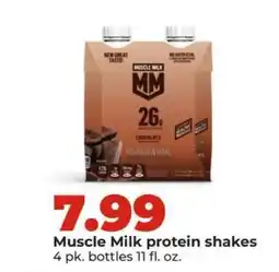 Hy-Vee Muscle Milk Protein Shakes offer