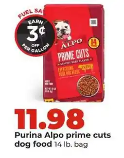 Hy-Vee Purina Alpo prime cuts dog food offer