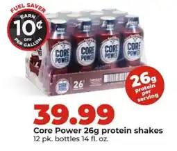 Hy-Vee Core Power 26g protein shakes offer