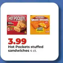 Hy-Vee HOT POCKETS STUFFED SANDWICHES offer