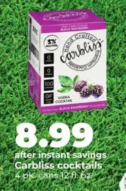 Hy-Vee Carbliss cocktails offer