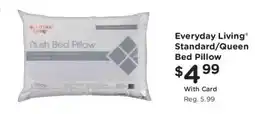 King Soopers Everyday Living plush bed pillow offer
