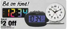 Bi-Mart All Clock Radios offer