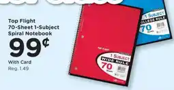 King Soopers Top Flight 70-Sheet 1-Subject Spiral Notebook offer