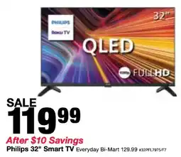 Bi-Mart Philips 32" Smart TV offer