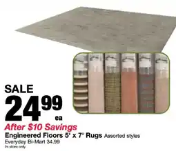 Bi-Mart Engineered Floors Rugs offer