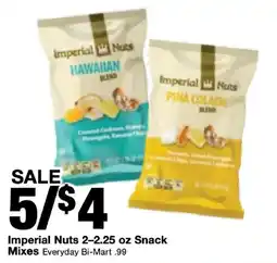 Bi-Mart Imperial Nuts Snack Mixes offer