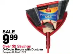 Bi-Mart O-Cedar Broom with Dustpan offer