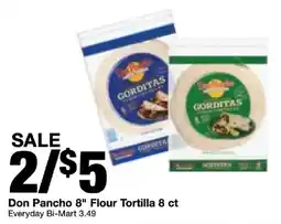 Bi-Mart Don Pancho flour tortilla offer