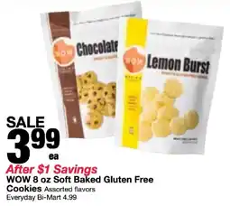 Bi-Mart WOW soft baked gluten free cookies offer