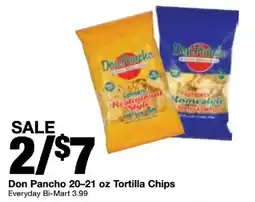 Bi-Mart Don Pancho tortilla chips offer