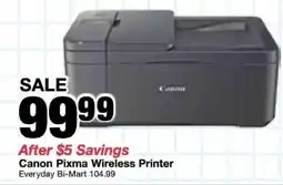Bi-Mart Canon Pixma Wireless Printer offer