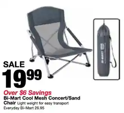 Bi-Mart Bi-Mart Cool Mesh Concert/Sand Chair offer