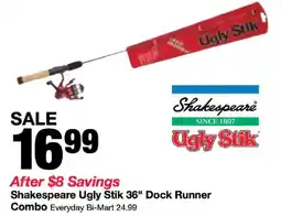 Bi-Mart Shakespeare Ugly Stik 36" Dock Runner Combo offer