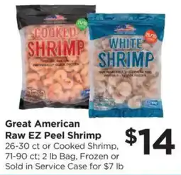 Food 4 Less Great American Raw EZ Peel Shrimp offer