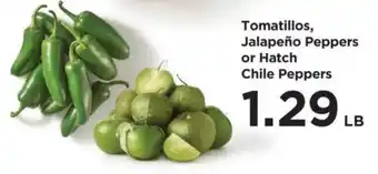 Tomatillos, Jalapeño Peppers or Hatch Chile Peppers