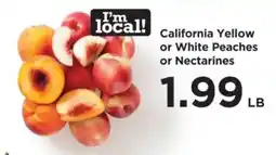 Food 4 Less California Yellow or White Peaches or Nectarines offer