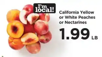 California Yellow or White Peaches or Nectarines
