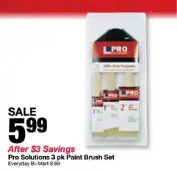Bi-Mart Pro Solutions 3 pk Paint Brush Set offer