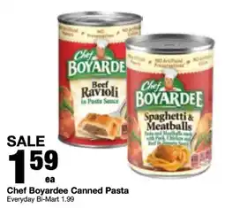 Bi-Mart Chef Boyardee Canned Pasta offer