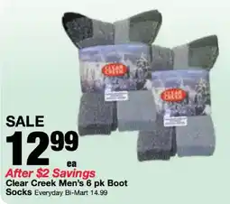 Bi-Mart Clear Creek Men's Socks offer