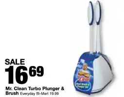 Bi-Mart Mr. Clean Turbo Plunger & Brush offer