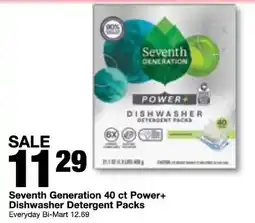 Bi-Mart Seventh Generation Dishwasher Detergent Packs offer