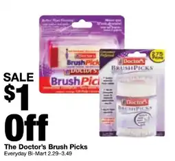Bi-Mart The Doctor's Brush Picks offer