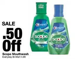 Bi-Mart Scope Mouthwash offer