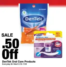 Bi-Mart Dentek oral care products offer