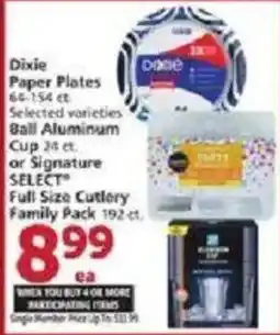 Vons Dixie Paper Plates offer