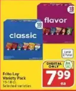 Vons Frito Lay Variety Pack offer