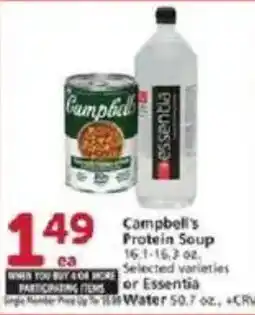 Vons Campbell's Protein Soup offer