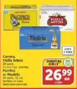 Vons Corona, Stella Artois or Modelo offer