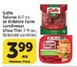 Vons Gallo Salame or Hillshire Farm Lunchmeat offer