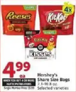 Vons Hershey's Share Size Bags offer