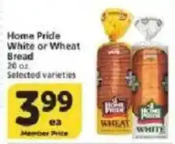 Vons Home Price White or Wheat Bread offer