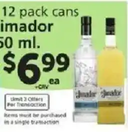 Vons Jimador tequila offer