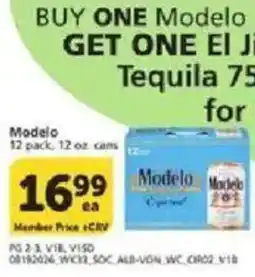 Vons Modelo Tequila offer