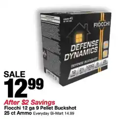 Bi-Mart Fiocchi 12 ga 9 Pellet Buckshot offer