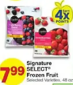 United Supermarkets Signature Select Frozen Fruit offer