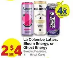 United Supermarkets La Colombe Lattes, Bloom Energy, or Ghost Energy offer
