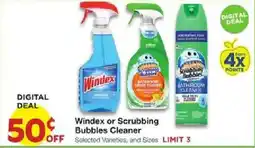 United Supermarkets Windex or Scrubbing Bubbles Cleaner offer