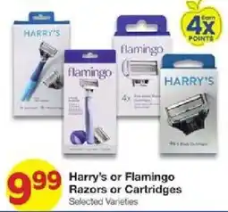 United Supermarkets Harry's or Flamingo Razors or Cartridges offer
