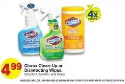 United Supermarkets Clorox Clean-Up or Disinfecting Wipes offer