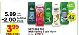 United Supermarkets Softsoap and Irish Spring Body Wash offer