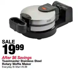 Bi-Mart Toastmaster stainless steel rotary waffle maker offer