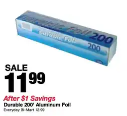 Bi-Mart Durable 200' Aluminum Foil offer