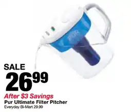 Bi-Mart Pur Ultimate Filter Pitcher offer