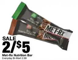 Bi-Mart Met-Rx Nutrition Bar offer